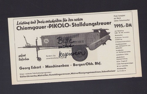 Bergen werbung 1958 georg - bergen,,