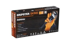 GRIPSTER Skins Nitril Einweg Handschuhe Mechaniker Küche orange by Grippaz NEU