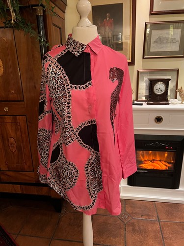 Elegante leoparden bluse top - elegante,