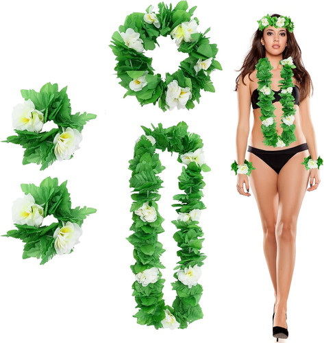 Hawaii blumenkette set - hawaii, set,