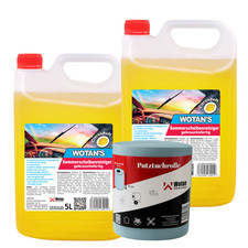 Auto-Set Sommer Scheibenreiniger, Putzrolle Putzpapier Putztuch Scheibenwasser