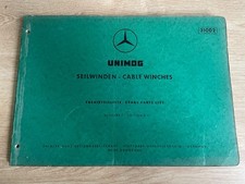 Mercedes Unimog Seilwinde Ersatzteilliste, Oktober 1958