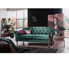 1/2 Sitzer Sofa aus Samtstoff Luxuriöse Hochwertige mit Stauraum grün