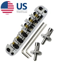 Chrome Guitar Roller Saddle