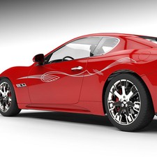 Dekor Streifen Pinstripes Pinsel Striche Aufkleber Seitendekor Auto #1208