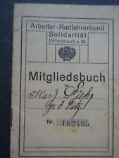 Mitgliedsbuch, ARBEITER