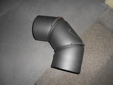 Bogen 0° - 90° verstellbar 150 mm Kaminrohr Abgasrohr 2mm gussgrau mit Revisions
