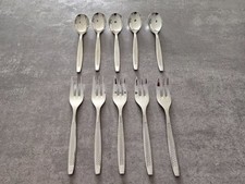 Besteck-Set von Sarosil 18/8 – 5 Kaffeelöffel & 5 Kuchengabeln
