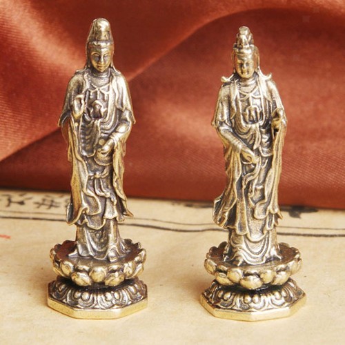 Messing guanyin - 4,6, cm