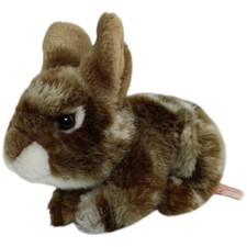 Teddy-Hermann Hase, braun gefleckt Kuscheltier 18cm Gebraucht Hase