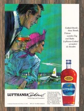 Lufthansa Cocktail - Reklame Werbeanzeige Original-Werbung 1964 (2)
