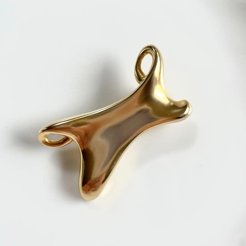 Wachtel vintage gold brosche - gold,