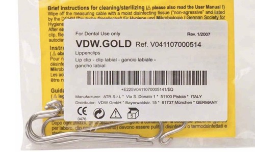 Vdw gold lippenclip stück - gold, 5