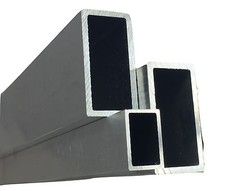 Alu Rechteckrohr Alu Vierkantrohr / Aluminium Alu Quadrat Länge 500mm - 2000mm