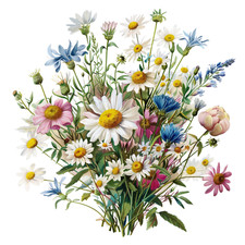 Wandtattoo Aufkleber Wildblume