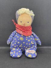 Sigikid Kuscheltier Stoffpuppe Junge blau ca. 20cm Schlafmütze RAR guter Zustand