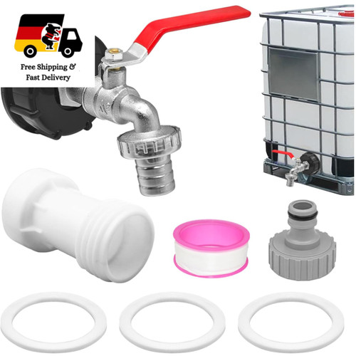 Ibc tank auslaufhahn - set, mit