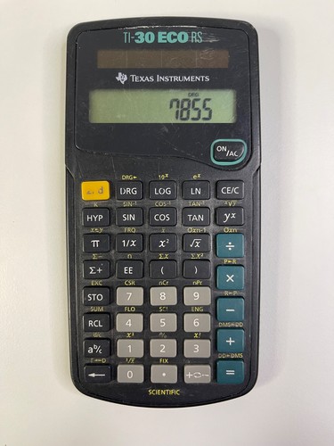 Texas instruments eco rs - ti-30,