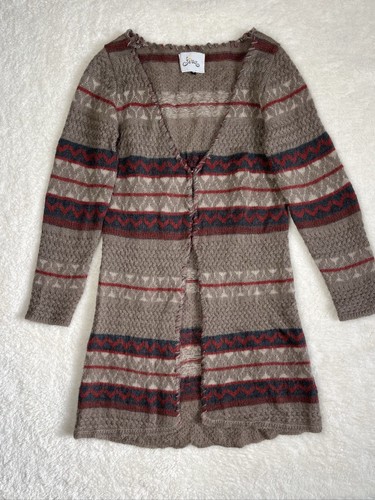 Mohair wool cardigan fair isle - fair,