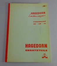 Teilekatalog/Ersatzteilliste Hagedorn Ladewagen Typ LT/ LKK/ LK/ LKT/ LKS/ LM...