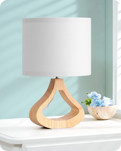 Edishine nachttischlampe holz - nachttischlampe,