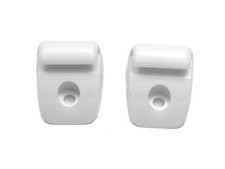 2 x Halter Sonnenblende WEISS