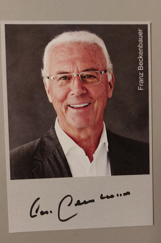 Franz beckenbauer signiert - beckenbauer,