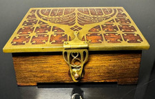 Schatulle, Holz, Messing, Intarsien, Erhard & Söhne, Schwäbisch Gmünd, Jugendst