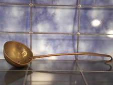 Suppen Schöpf Kelle groß ANTIK Messing L 48 cm Inhalt:  500 ml