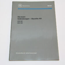 Mercedes G-Modell W461 230GE 290GE Neuerungen Geländewagen Einführungsschrift
