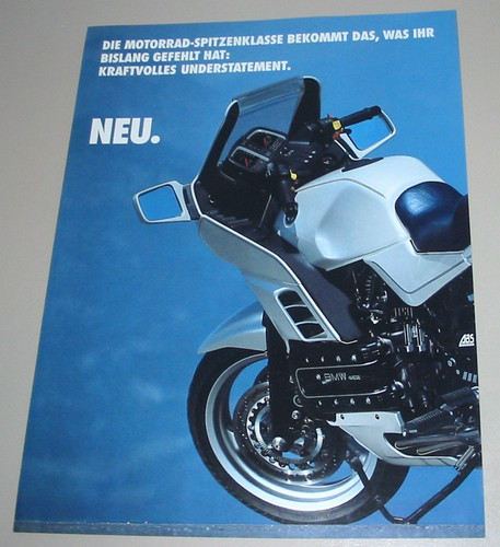 Prospekt motorrad bmw 100 - motorrad, k