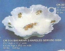 CM-0314 - Schrühware - Keramik-Rohling - BAVARIA - Servierplatte - 29 x 6 cm