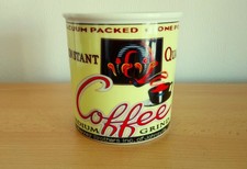 *Constant Quality Coffee *Vintage Retro Xxl Becher Vorratsbehälter