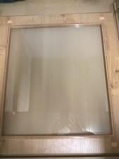 Möbelfront Glastüre Schranktüre Rahmen Eichefarben provence B.60 x 65 cm H.