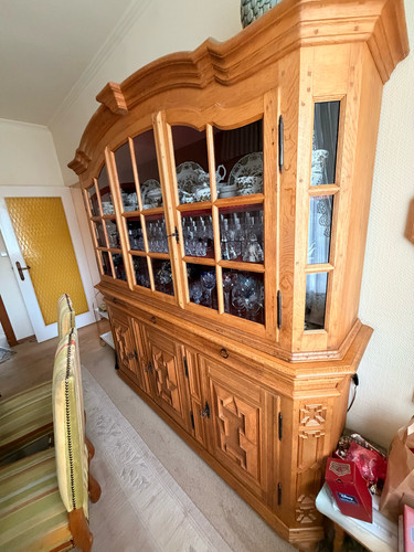 Großer vitrinenschrank holz - großer,