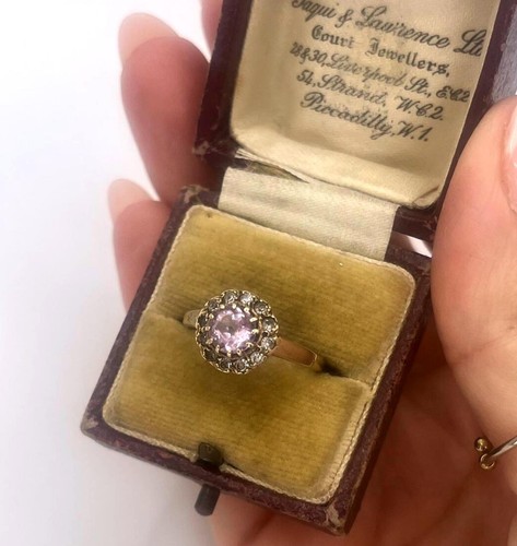 Vintage 9ct 375 - , amethyst