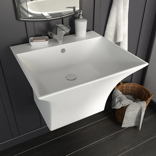 Vidaxl waschbecken wandmontage - waschbecken,