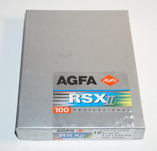 10x Agfa RSX II 9x12 (2001) slide sheet film Planfilm Diafilm 4x5