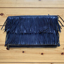 Seltene Stella McCartney Falabella Clutch Umschlagtasche mit Fransen