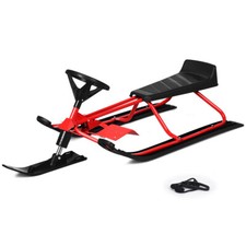 Schlitten Lenkschlitten Lenkbob Lenkrad Ski Snow Skibob Kinderschlitten
