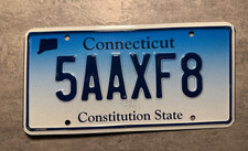 USA Nummernschild Kennzeichen License Plate Connecticut Constitution State