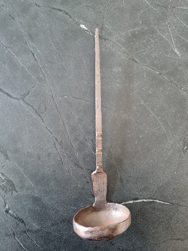 Antike schmiedeeisen lampe - lampe, /