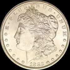 1882 CC Morgan Silver Dollar