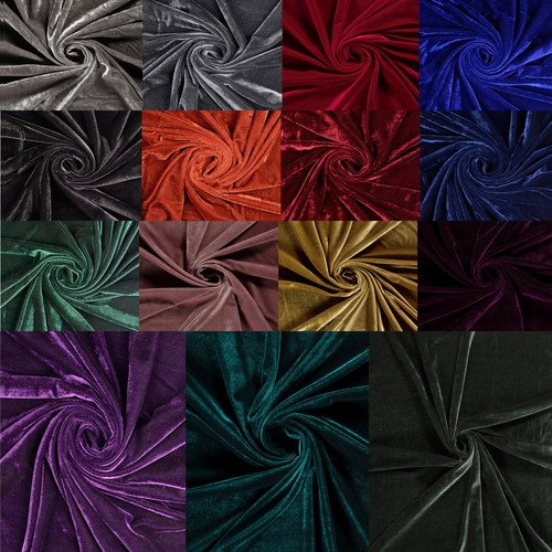 Stretch samt stoff velour - stretch,