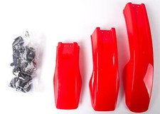 Fahrrad Schutzblechset 26 Zoll Steckschutzblech Schutz Blech vorn und hinten rot