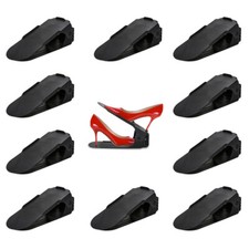 10-50X Schuhstapler Verstellbarer Damenschuhe Schuhregal Aufbewahrung Organizer