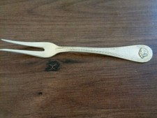 Fleischgabel  Medusa Cutlery 150 gr massiv versilbert  18,5 cm Versace Rosenthal