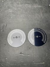 2x Skalenscheibe Skala 0-270 D= 62mm Di= 6mm Schwarz NOS (KL19-8-2)