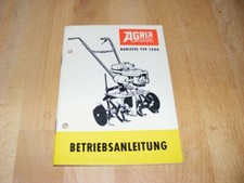 Agria Agriette 1200 Sachs Stamo 96 Betriebsanleitung Bedienungsanleitung Manual