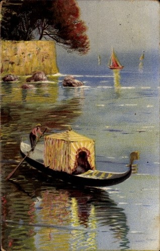 Künstler venedig gondel - künstler,